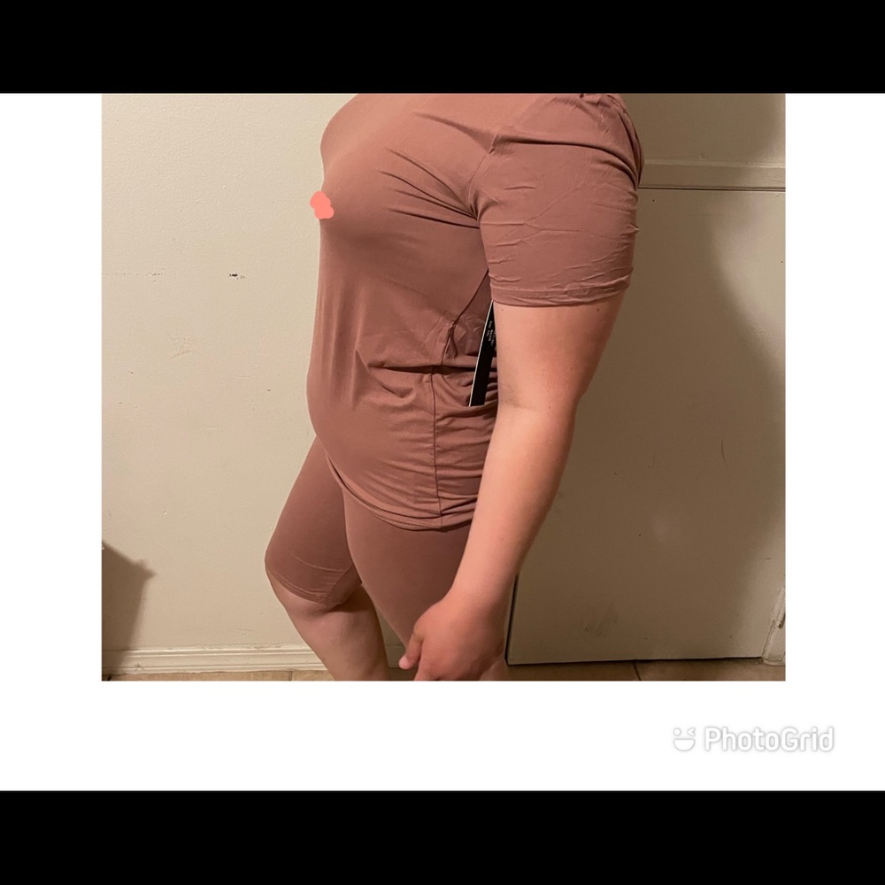 Simple Two Piece Plus Size